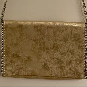 Chelsea28 Gold Metallic Chain Shoulder Bag
